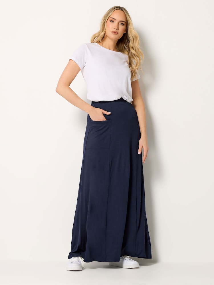 Long Tall Sally Blue Fit And Flare Skirt - Image 1 of 5
