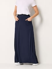 Long Tall Sally Blue Fit And Flare Skirt - Image 2 of 5