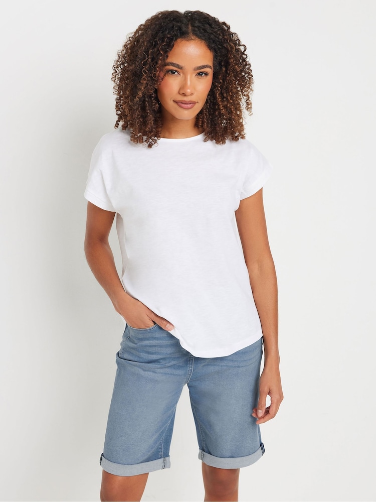 M&Co High Waisted Denim Shorts - Εικόνα 1 του 4