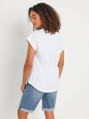 M&Co High Waisted Denim Shorts - Εικόνα 3 του 4