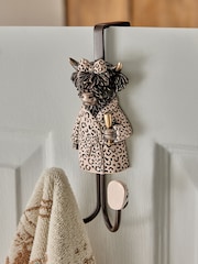 Bronze Hamish The Highland Cow Leopard Over The Door Hook - Image 1 of 4