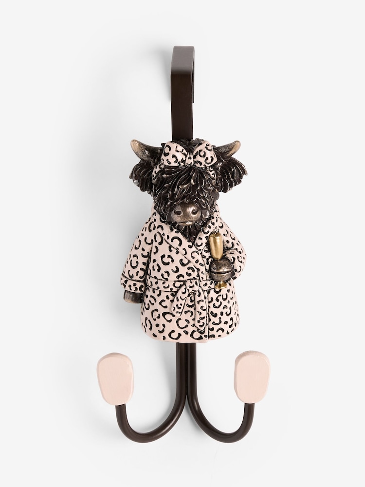 Bronze Hamish The Highland Cow Leopard Over The Door Hook - Image 4 of 4