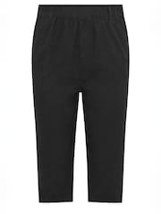 Yours Curve Black Cool Cotton Cropped Trousers 2 Pack - Image 8 of 8