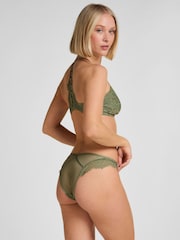 Hunkemoller Green High Leg Brazilian Valora Knickers - Image 2 of 5