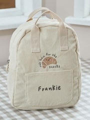 My 1st Years Personalised Breakfast Club Ecru Cord Backpack - Image 1 of 4