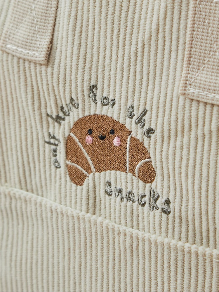 My 1st Years Personalised Breakfast Club Ecru Cord Backpack - Image 2 of 4