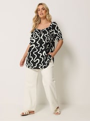 Yours Curve Black Boho Blouse - Image 2 of 5