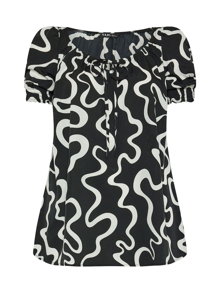 Yours Curve Black Boho Blouse - Image 5 of 5