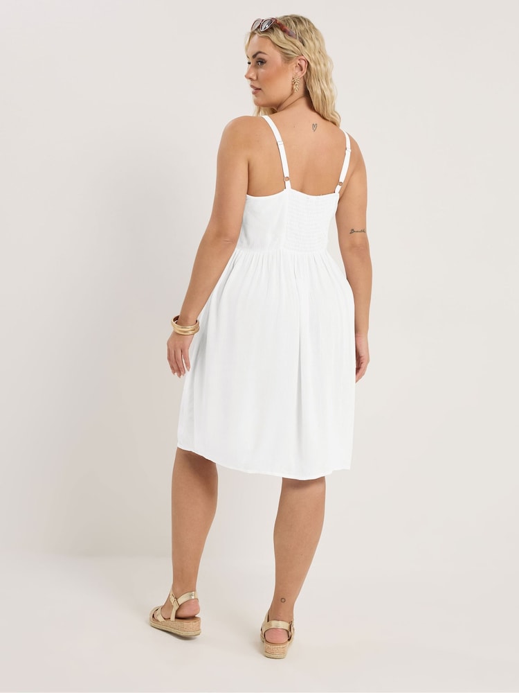 knee length dresses for ladies Plus Size Krystal Front Ruffle with Shrug Dress main image 0