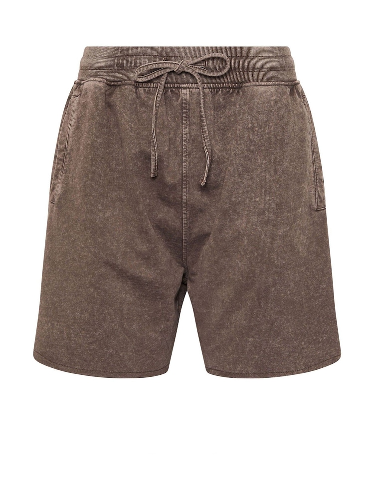 Long Tall Sally Brown Acid Wash Shorts - Image 2 of 2