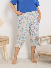 Yours Curve Natural Cropped Pyjamas Bottoms - Image 1 of 5