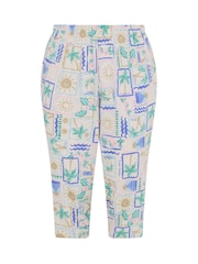 Yours Curve Natural Cropped Pyjamas Bottoms - Image 5 of 5
