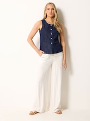 Long Tall Sally Blue Denim Waistcoat - Image 2 of 5