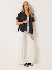 Long Tall Sally Black Cheesecloth Grown On Sleeve Shirt - Image 3 of 6