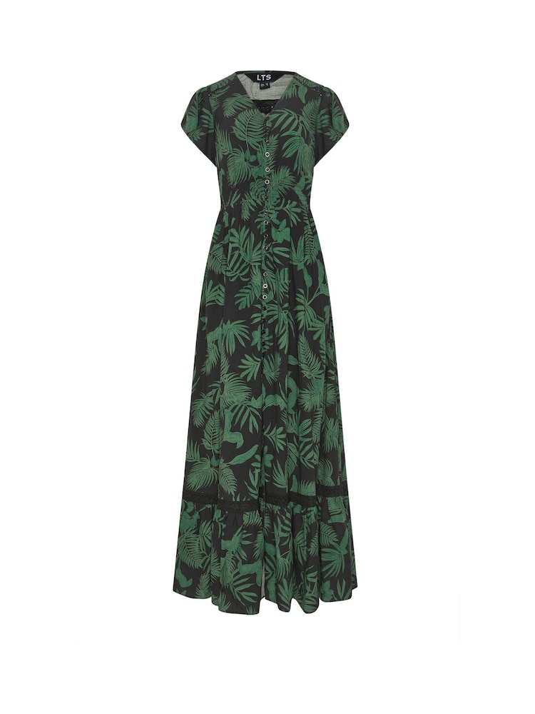 Long Tall Sally Black Button Through Maxi Dress - Image 5 of 5