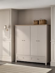 Stone Malvern Statement 4 door, 2 drawers Wardrobe - Image 2 of 9
