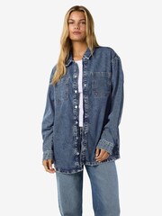 NOISY MAY Blue Denim Shacket - Image 1 of 4
