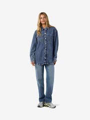 NOISY MAY Blue Denim Shacket - Image 3 of 4