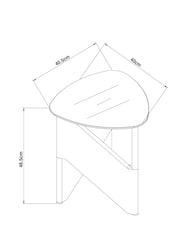 Wilson Oak Effect Side Table - Imagen 3 de 5