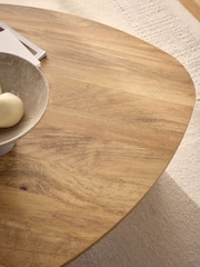 Mid Natural Arches Mango Wood Effect Standard Coffee Table - Image 2 of 7