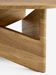 Mid Natural Arches Mango Wood Effect Standard Coffee Table - Image 6 of 7