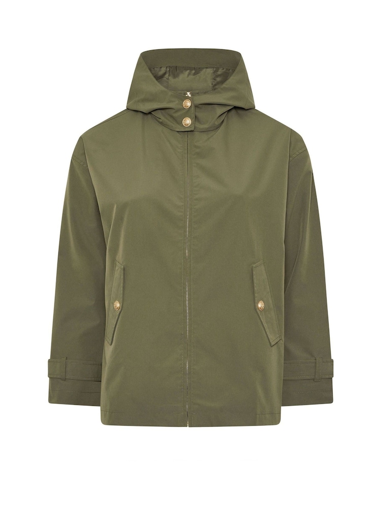 Yours Curve Green Military Button Jacket - Image 6 of 6