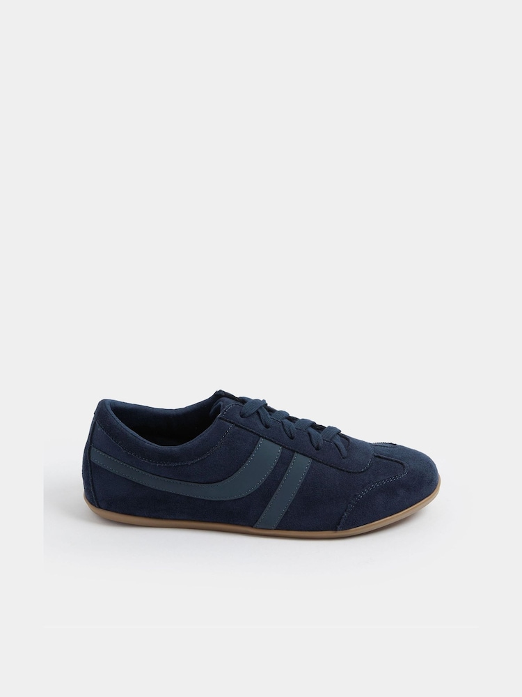 Long Tall Sally Blue Padded Retro Trainers - Image 2 of 5 Long Tall Sally Blue Padded Retro Trainers - Image 2 of 5