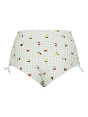 Yours Curve Green Limited Gingham Knitted Bikini - Image 6 of 6