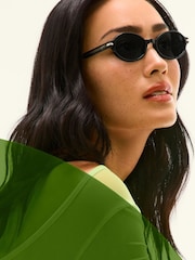 QUAY Black Nevermind Sunglasses - Image 1 of 4