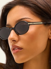 QUAY Black Nevermind Sunglasses - Image 2 of 4