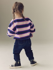 Pink/Brown Crew Neck Sweatshirt (3mths-7yrs) - Image 4 of 8