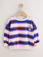 Pink/Brown Crew Neck Sweatshirt (3mths-7yrs) - Image 5 of 8