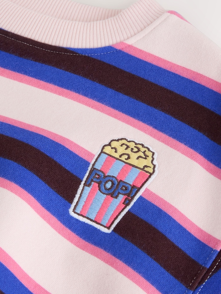 Pink/Brown Crew Neck Sweatshirt (3mths-7yrs) - Image 8 of 8