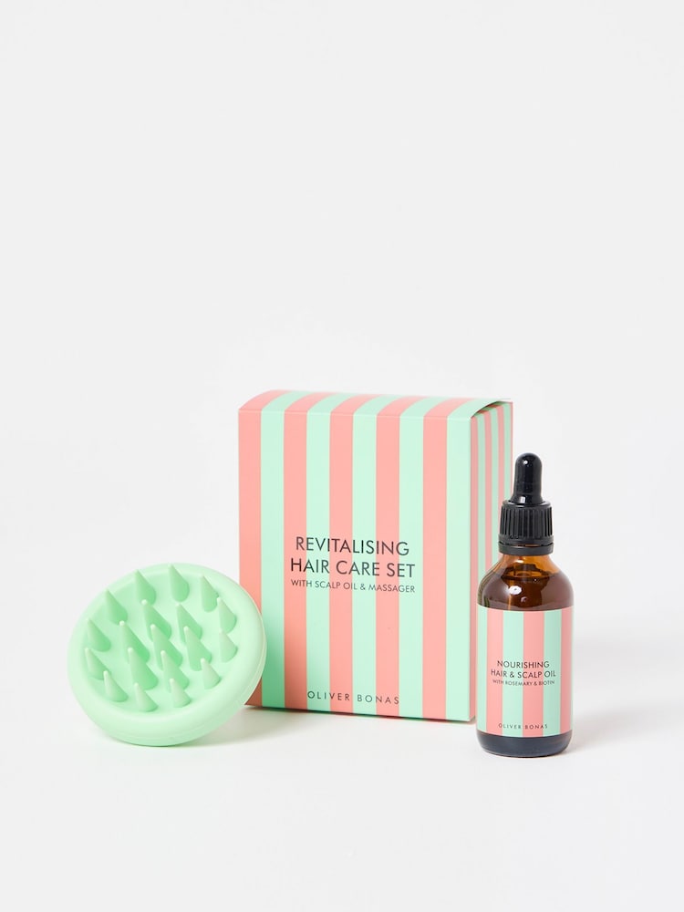 Oliver Bonas Mint Revitalising Rosemary & Biotin Hair Care Gift Set - Image 2 of 4