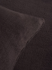 Set of 2 Chocolate Brown Teddy Fleece Pillowcases - Image 3 of 3