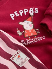أحمر/وردي - Peppa Pig Christmas Sweatshirt and Trousers Set (9mths-7yrs) - Image 8 of 8