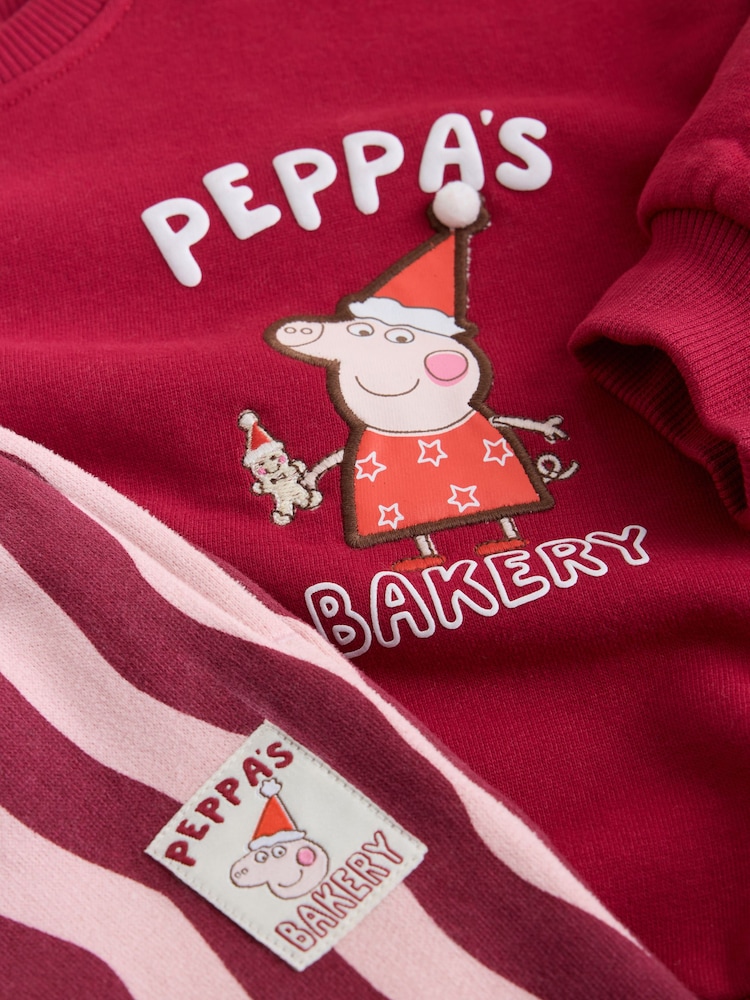 أحمر/وردي - Peppa Pig Christmas Sweatshirt and Trousers Set (9mths-7yrs) - Image 8 of 8 أحمر/وردي - Peppa Pig Christmas Sweatshirt and Trousers Set (9mths-7yrs) - Image 8 of 8
