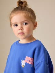 Blue Daisy Duck Long Sleeve Crew Sweatshirt and Leggings Set (6mths-7yrs) - Image 3 of 4