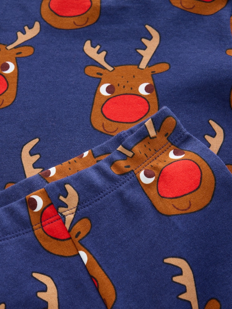 Navy All Over Rudolph Christmas Pyjamas (9mths-12yrs) - Image 4 of 4 Navy All Over Rudolph Christmas Pyjamas (9mths-12yrs) - Image 4 of 4