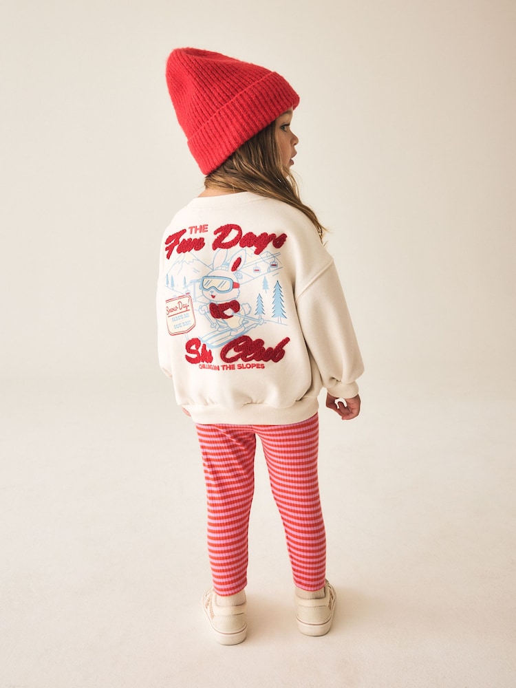 Cream Bunny Sweatshirt and Legging Set (3mths-7yrs) - Image 1 of 4