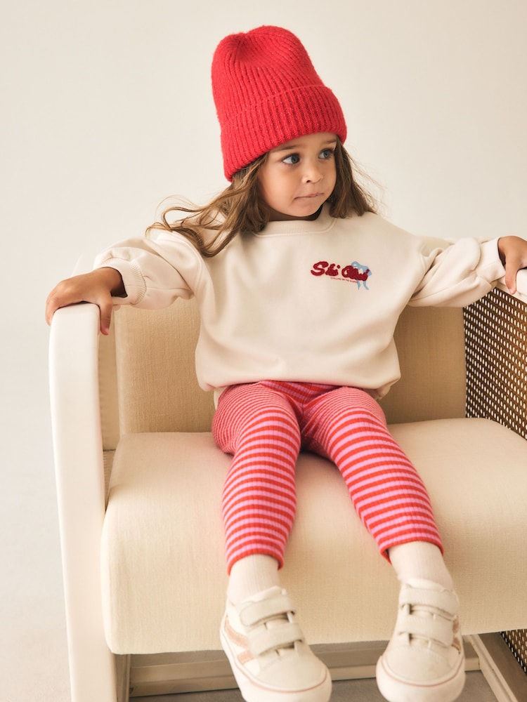 Cream Bunny Sweatshirt and Legging Set (3mths-7yrs) - Image 4 of 4