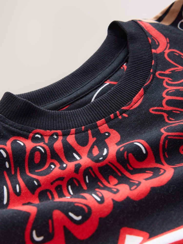 Black/Red Xmas Slogan - Christmas Pyjamas Set (3-16yrs) - Imagem 3 de 3 Black/Red Xmas Slogan - Christmas Pyjamas Set (3-16yrs) - Imagem 3 de 3