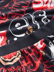 Weihnachts-Schriftzug in Schwarz/Rot - Weihnachtliches Pyjama-Set (3Monate bis16Jahre) - Bild 7 von 7