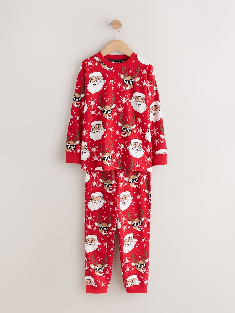 Red/White All Over Print - Christmas Pyjamas Set (3-16yrs) - Imagem 1 de 4 Red/White All Over Print - Christmas Pyjamas Set (3-16yrs) - Imagem 1 de 4