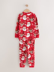 Red/White All Over Print - Christmas Pyjamas Set (3-16yrs) - Imagem 2 de 4
