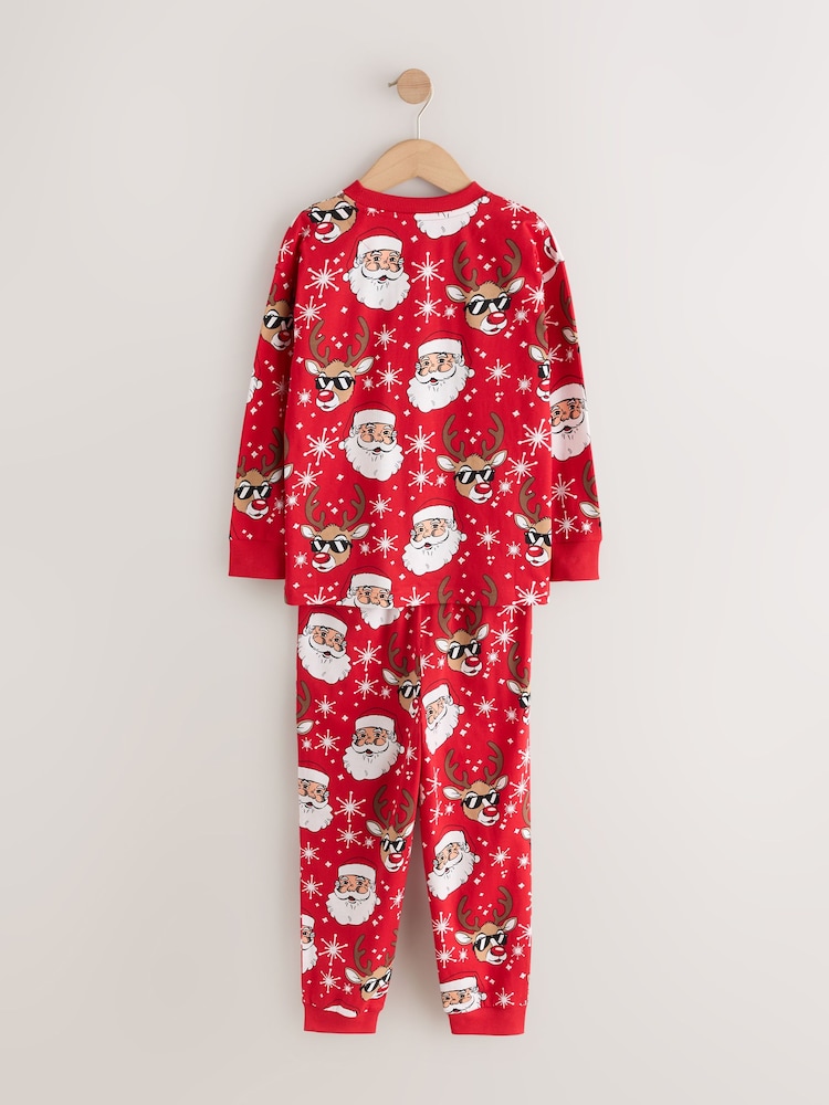 Red/White All Over Print - Christmas Pyjamas Set (3-16yrs) - Imagem 2 de 4 Red/White All Over Print - Christmas Pyjamas Set (3-16yrs) - Imagem 2 de 4