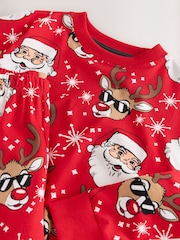 Red/White All Over Print - Christmas Pyjamas Set (3-16yrs) - Imagem 4 de 4