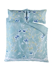 Designers Guild Delft Blue Manohari 250 Thread Count Duvet Cover Set - Image 3 of 4