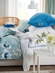 Designers Guild Delft Blue Manohari 250 Thread Count Duvet Cover Set - Image 5 of 7