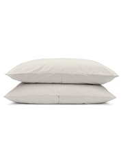 Bedfolk Natural Relaxed Cotton Pillowcases Pair - Image 5 of 5